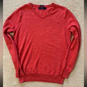 J. Crew Slim Cotton V-Neck Sweater